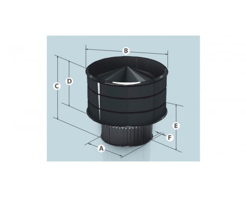 Дефлектор Agni эмалированный К, d=140