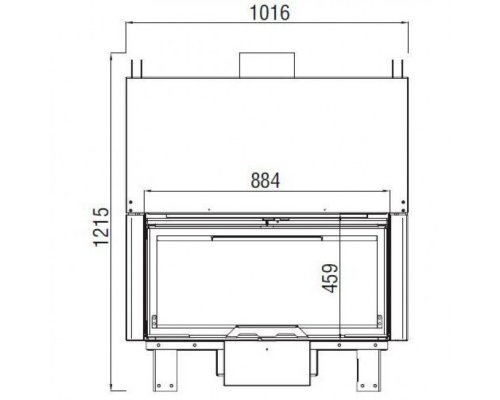 Каминная топка Axis KW100 Simple Face BG1