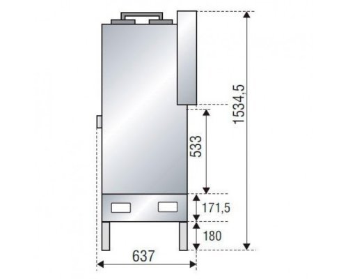 Каминная топка Axis F 1000 simple face