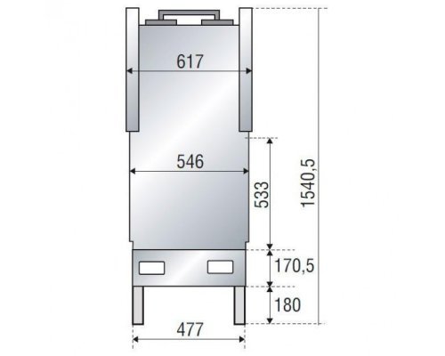 Каминная топка Axis F 1000 double face BG1