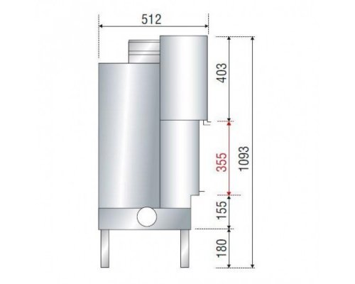 Каминная топка Axis H 800 simple face BN1