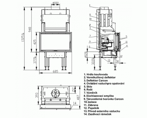 Каминная топка Bef Home Aquatic WH 650