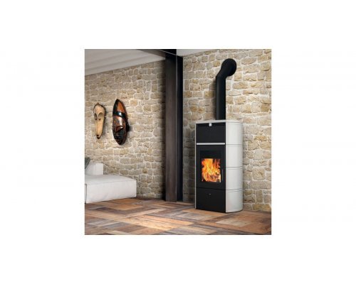 Отопительная печь EdilKamin FLAMMA cs BIANCO PANNA