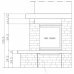 Каминная облицовка EdilKamin Topazio dx, с банкеткой, под Side 50x50