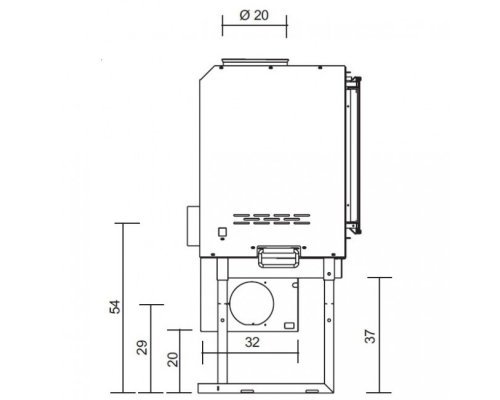 Каминная топка Edilkamin Screen 80 N