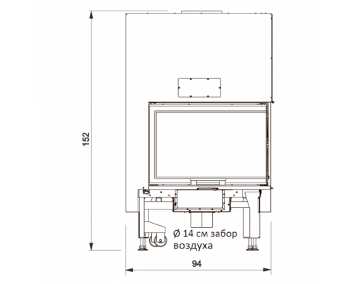 Каминная топка Edilkamin Windo2 75 dx