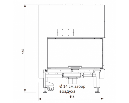 Каминная топка Edilkamin Windo2 95 dx