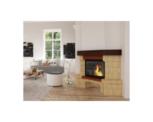 Каминная облицовка Ember Кипр угловой (45°/90°); 700/800