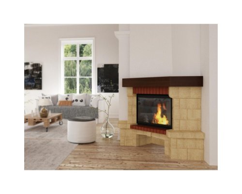 Каминная облицовка Ember Кипр угловой (45°/90°); 700/800