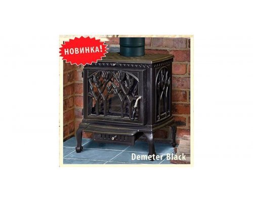 Печь-камин Eurokom Demeter Black