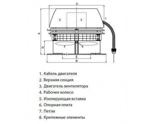 Дымосос для каминов Exodraft RS255
