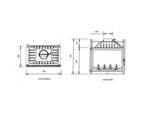 Каминная топка Fabrilor Deco 760 DO