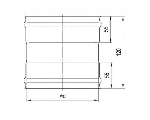 Адаптер котла ММ Ferrum (430/0,5 мм) d=115