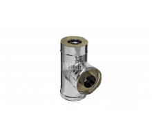 Сэндвич-тройник Ferrum 90 (430/0,8мм + нерж.) d=180х280