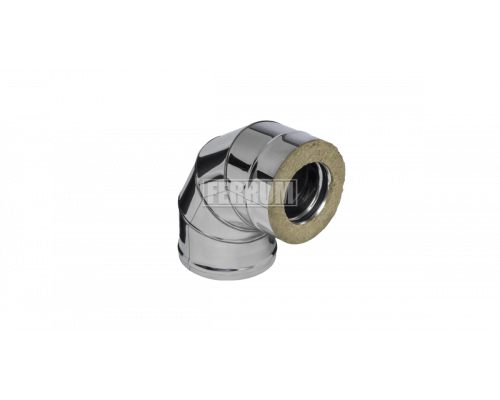 Сэндвич-колено Ferrum 90 (430/0,8мм + нерж.) d=150х210