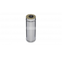 Труба-сэндвич Ferrum 0,5м (430/0,5мм + нерж.) d=300х400