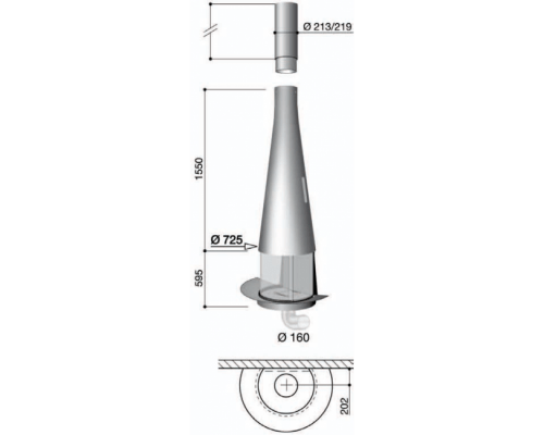 Камин дровяной Focus Filiofocus 1600 пристенный