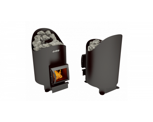 Дровяная банная печь Grill’D Aurora 180 short black