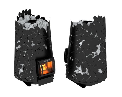 Дровяная печь для бани Grill`D Dubravo 180 Short black
