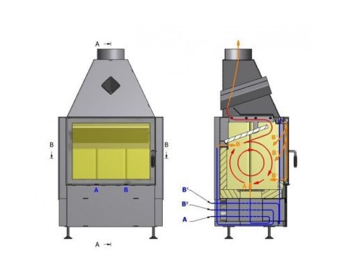 Каминная топка Hajduk Volcano N