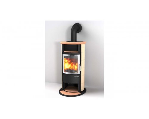 Отопительная Печь Hark 17 NHGT ECOplus, deco-cotto/sahara 239, рамка хром