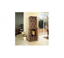 Отопительная Печь Hark Bella Rosa 15 ECOplus, цвет hellbraun, черная рамка