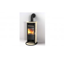 Отопительная Печь Hark 17 NHGT ECOplus, creme 711, черная рамка