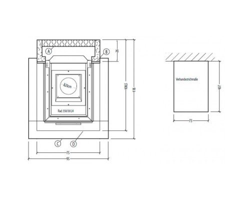 Каминная облицовка Hark 1/168.0 V2