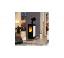 Отопительная Печь Hark 136 ECOplus, creme-weib 118, черная рамка
