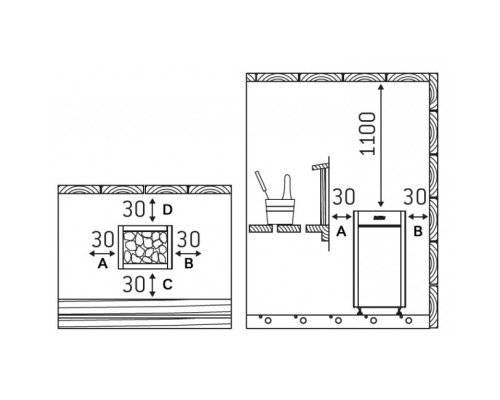 Электрическая печь для сауны Harvia Virta HL70