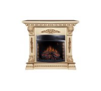 Каминокомплект InterFlame Miletta с очагом Panoramic 28 LED FX (Белый,Беж,Венге,Патина)