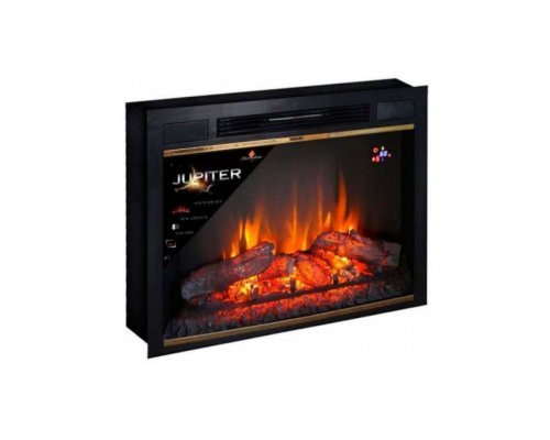 Очаг InterFlame Jupiter 30 Black/Brass LED FX