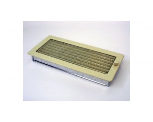 Каминная решетка Kratki 17x37 бежевая с жалюзи