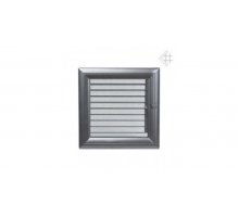 Каминная решетка Kratki 22x22 Оскар графитовая с жалюзи