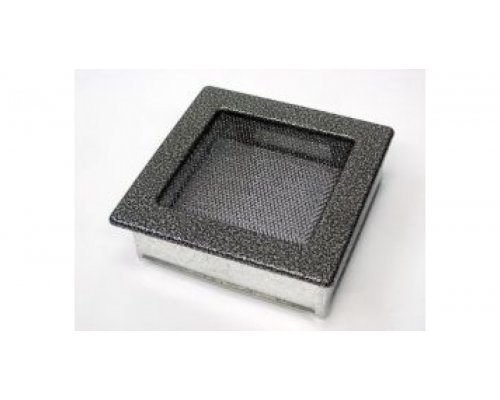 Каминная решетка Kratki 17x17 черная/хром пористая