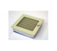 Каминная решетка Kratki 17x17 бежевая с жалюзи