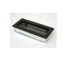 Каминная решетка Kratki 11x24 черная/латунь пористая
