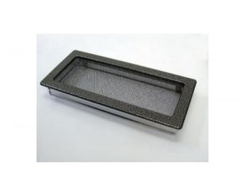 Каминная решетка Kratki 17x37 черная/хром пористая