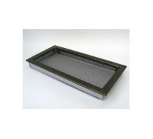 Каминная решетка Kratki 22x45 черная/латунь пористая
