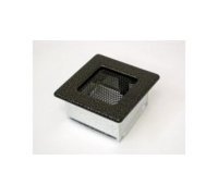 Каминная решетка Kratki 11x11 черная/латунь пористая