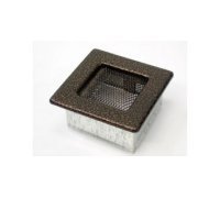 Каминная решетка Kratki 11x11 черная/медь пористая