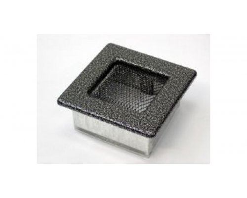 Каминная решетка Kratki 11x11 черная/хром пористая