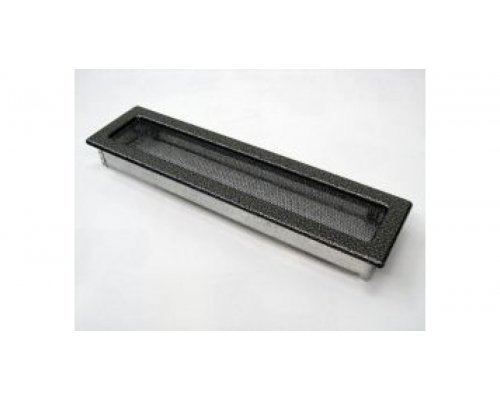 Каминная решетка Kratki 11x42 черная/хром пористая