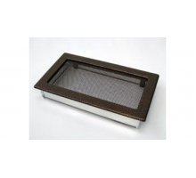 Каминная решетка Kratki 17x30 черная/медь пористая