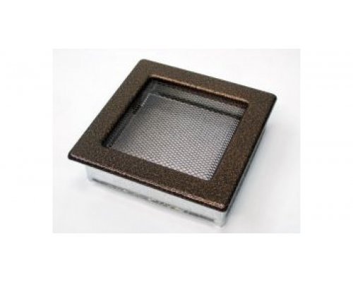 Каминная решетка Kratki 17x17 черная/медь пористая