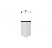 Газовый нагреватель Kratki PATIO/M/G31/37MBAR/B - белое стекло, с ручным управлением