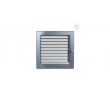 Каминная решетка Kratki 22x22 графитовая с жалюзи