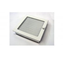 Каминная решетка Kratki 22x22 белая с жалюзи