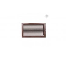 Каминная решетка Kratki 22x30 черная/медь пористая с жалюзи