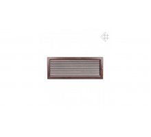Каминная решетка Kratki 22x45 черная/медь пористая с жалюзи